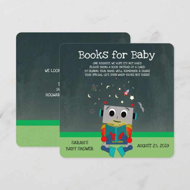 Colourful Robot Card (Front/Back)