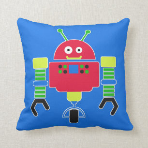 Colourful Robot Pillow