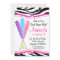 Colourful Rock Candy Birthday Party Invitation