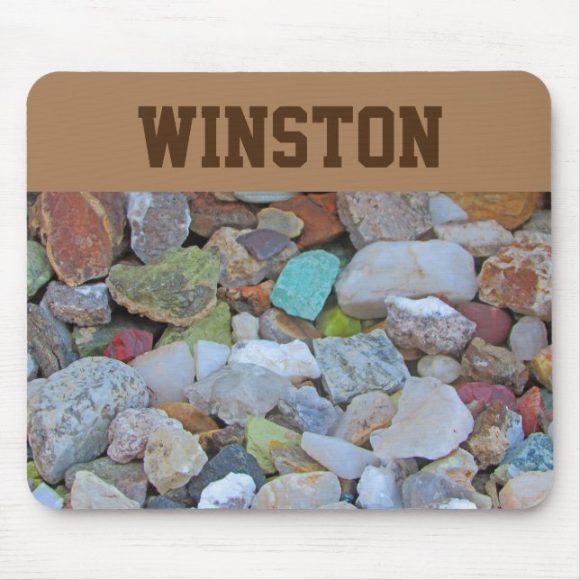 Colourful Rock Collection Photo Nature Minerals Mouse Pad (Front)