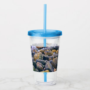 Colourful rocks    acrylic tumbler