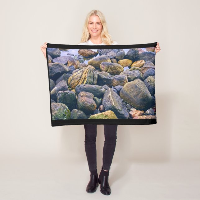 Colourful rocks    fleece blanket (In Situ)