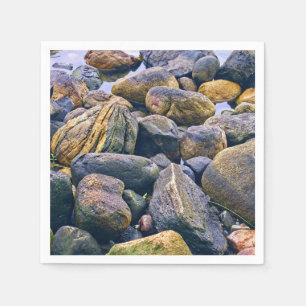 Colourful rocks napkin