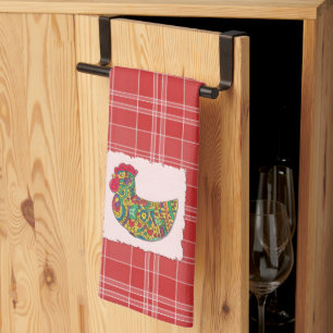 Colourful Rooster Kitchen Towel