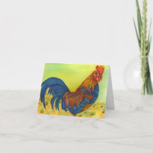 Colourful Rooster Thank You