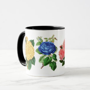 Colourful Rose Blossoms Flower Floral Nature Garde Mug