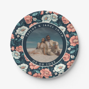 Colourful Rose Bridal Dress Plates For Wedding