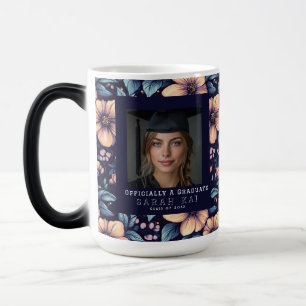 Colourful Rose Flower Gift For Her Graduation Magic Mug