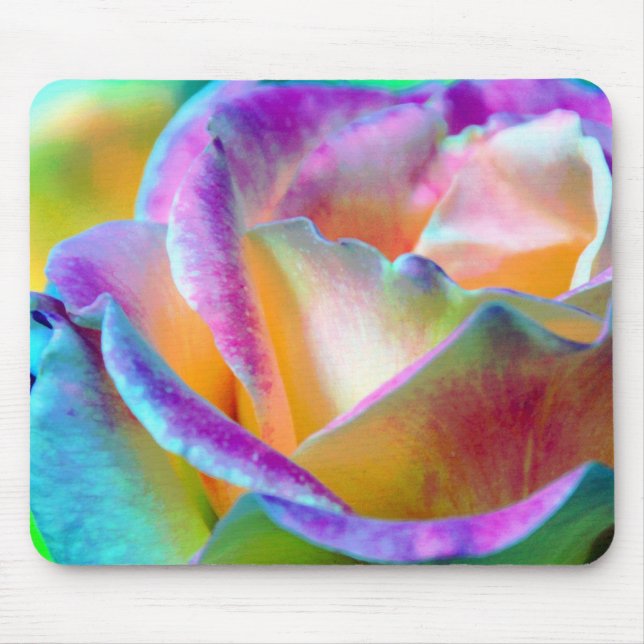 Colourful Rose Mousepad (Front)