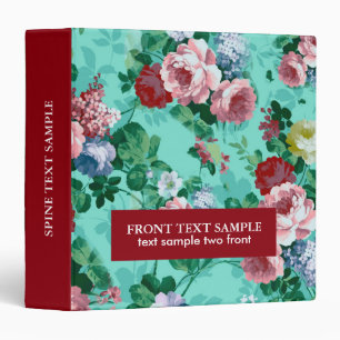 Colourful Roses & Flowers Binder