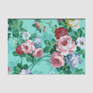 Colourful Roses & Flowers Tissue Paper