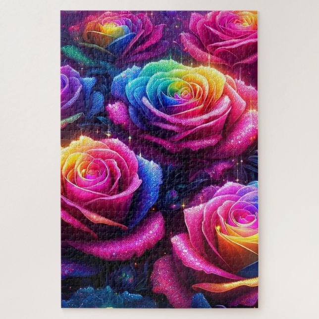 Colourful Roses Jigsaw Puzzle (Vertical)