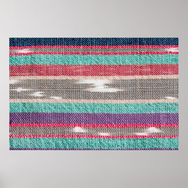 Colourful rough Fabric Texture, Pattern, Backgroun Poster (Front)