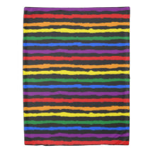 Colourful Rough Rainbow Stripes on Any Colour