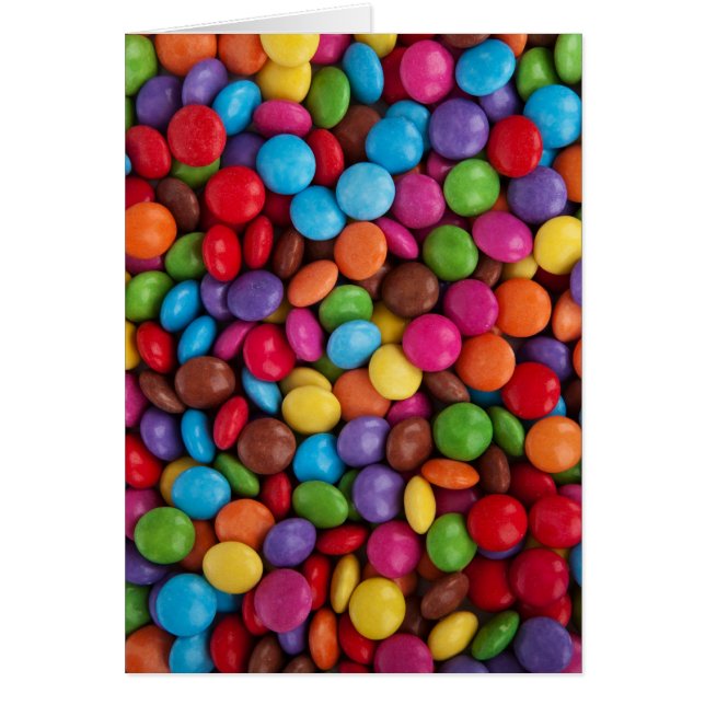 Colourful Round Chocolate Candy Sweets (Front)