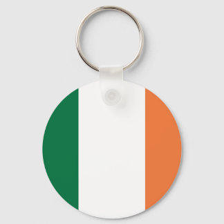 Colourful Round Flag of Ireland Keychain
