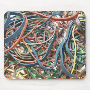 Colourful Rubberbands Mousepad