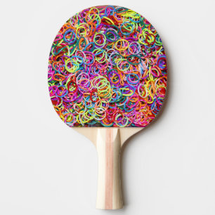 Colourful Rubberbands Ping Pong Paddle