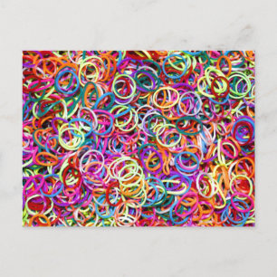 Colourful Rubberbands Postcard
