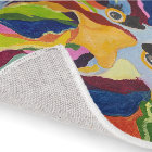 Colourful Rug featuring Maurice, Angry Rooster