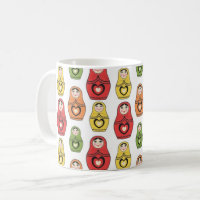 Colourful Russian Dolls Pattern