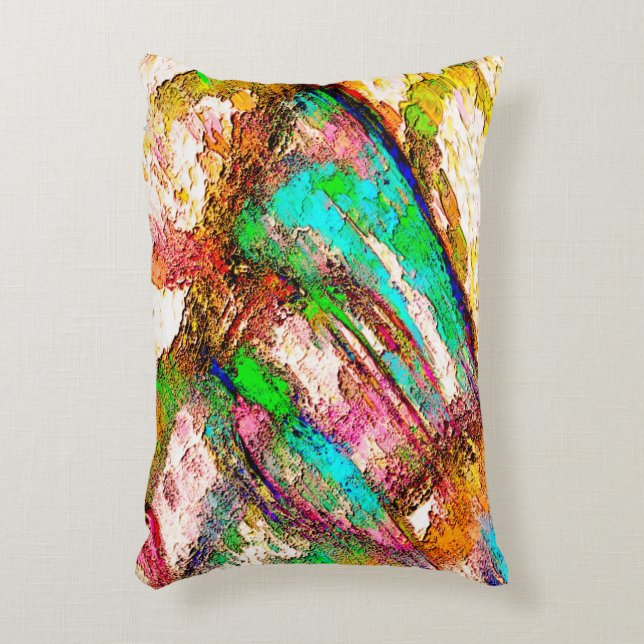 Colourful - Rustic and rough like roughcast Accent Pillow (Front(Vertical))