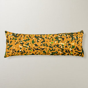 Colourful Rustic Camo Camouflage Pattern Body Pillow