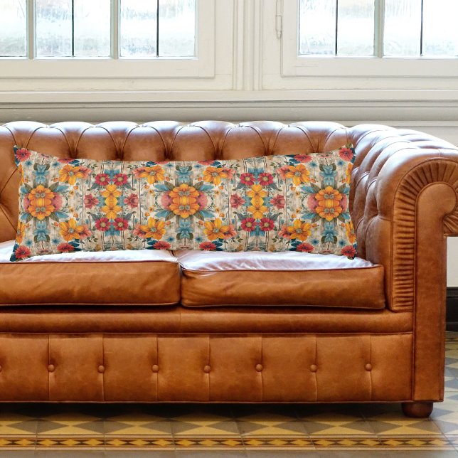 Colourful Rustic Flowers Body Pillow (Creator Uploaded)