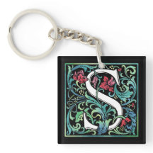 Colourful S Monogram Keychain
