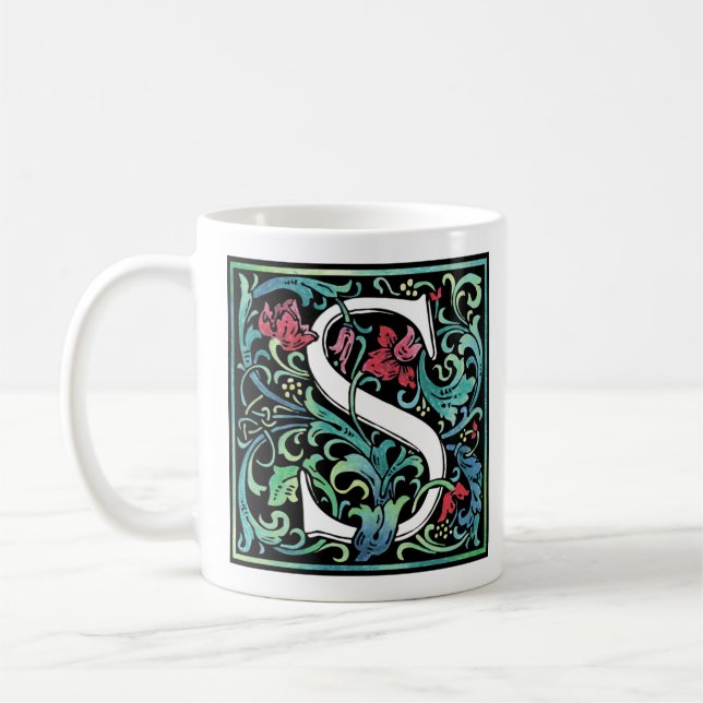 Colourful S Monogram Mug (Left)