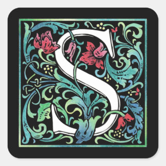 Colourful S sticker