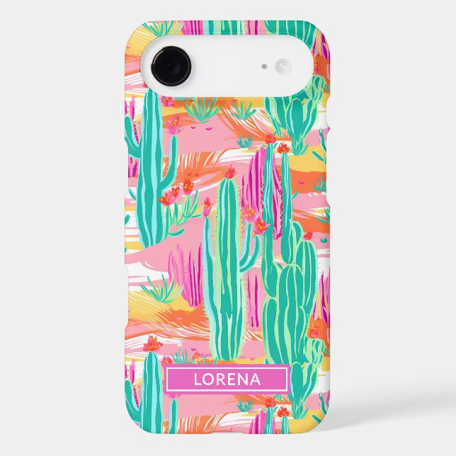 Colourful Saguaro Cacti Personalized (Back)