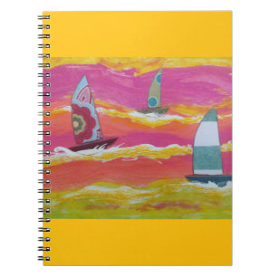 Colourful Sailboats3 Notebook