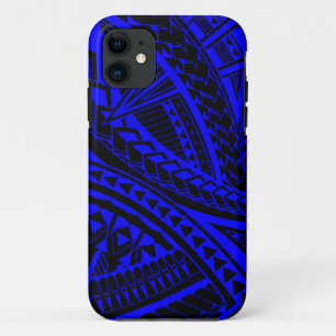 Colourful Samoan tattoo pattern iPhone 11 Case