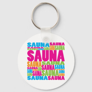 Colourful Sauna Keychain