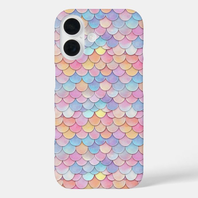 Colourful Scale Mermaid Pattern Case-Mate iPhone Case (Back)