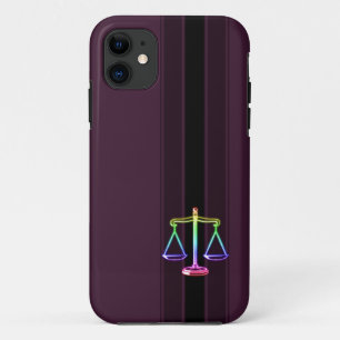 Colourful Scales of Justice   Law iPhone 11 Case