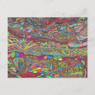 Colourful Scenery In Mazes Postcard