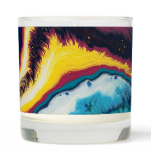 colourful Scented Candle, Vanilla Sandalwood
