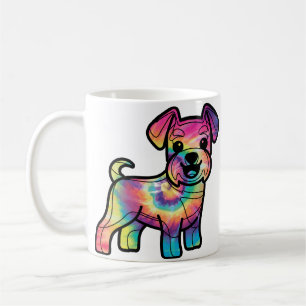Colourful Schnauzer: Tie Dye Delight Coffee Mug
