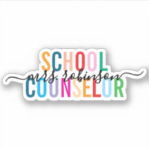 Colourful School Counsellor Personalized Script Na