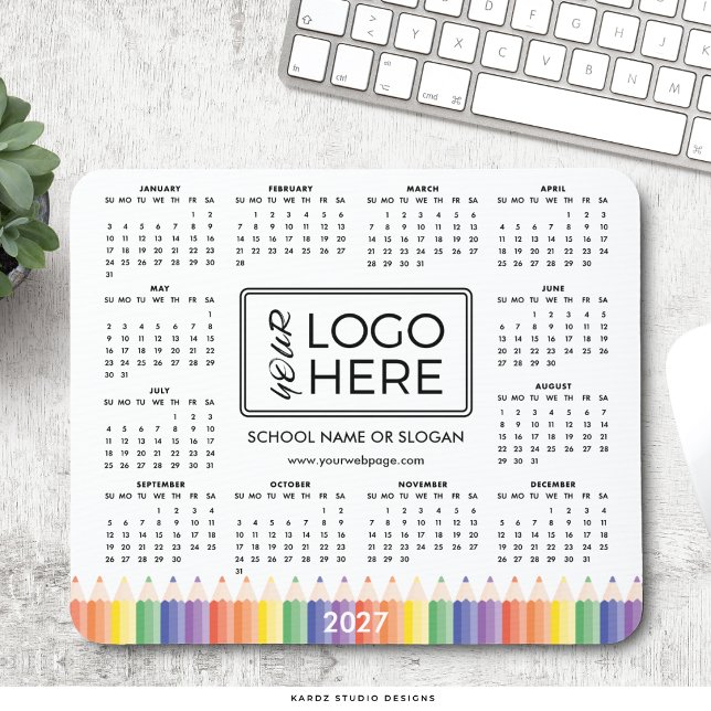 Colourful School Logo 2027 Calendar Mouse Pad (Creator Uploaded)