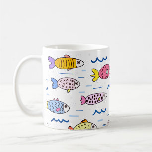 Colourful School of Fish Coffee Mug