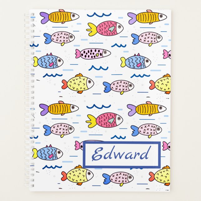 Colourful School of Fish Planner (Front)