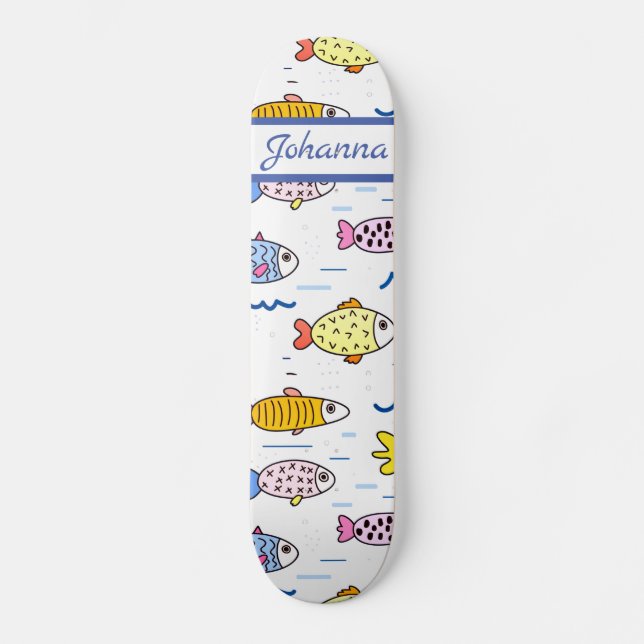 Colourful School of Fish  Skateboard (Front)