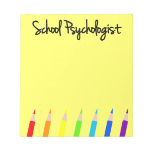 Colourful School Psychologist Notepad