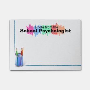 Colourful School Psychologist Sticky Notes