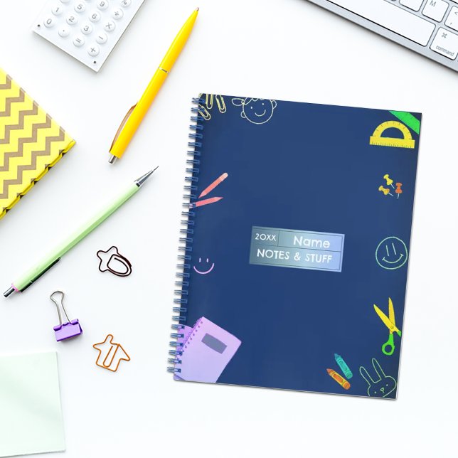 Colourful school supplies Notebook (Creator Uploaded)