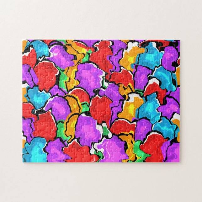 Colourful Scrambled Eggs Jigsaw Puzzle (Horizontal)