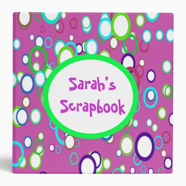 Colourful scrapbook binder (Front)